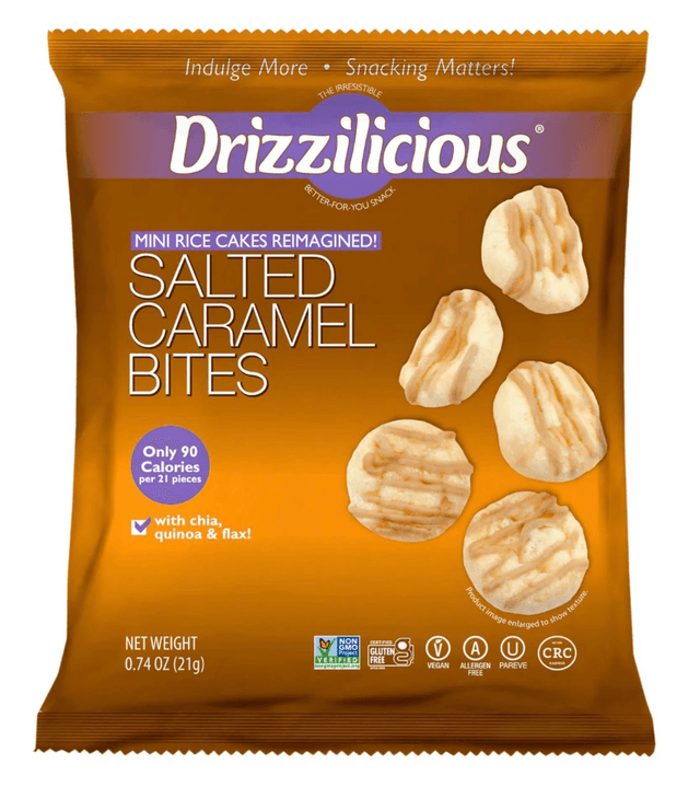 #3204 Drizzilicious Salted Caramel Mini Rice Cake Bites