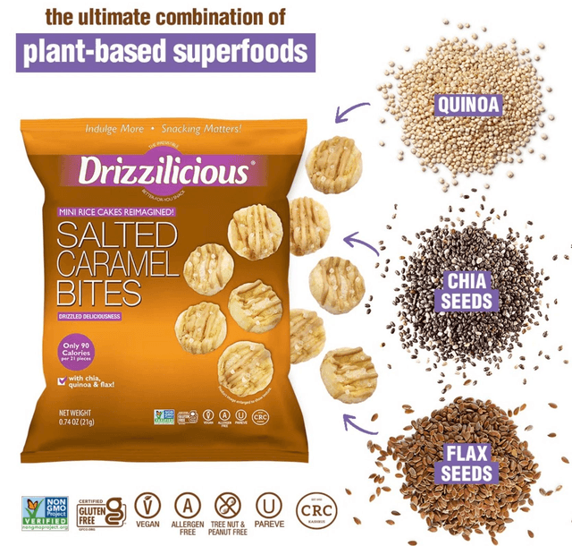 #3204 Drizzilicious Salted Caramel Mini Rice Cake Bites