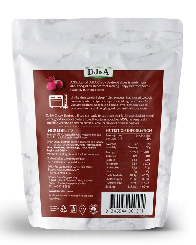 #3025 Freeze Dried Beetroot Slices 35g