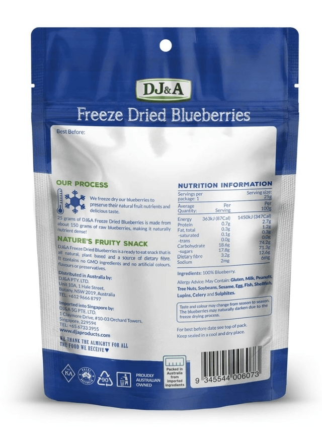 #3101 Freeze Dried Blueberries - 20g