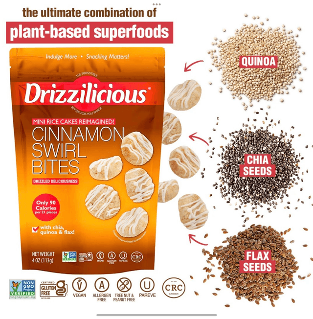 #3200 Drizzilious Cinnamon Swirl Bites - 113g