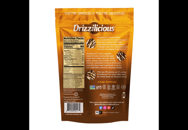 #3201 Drizzilicious S’mores Mini Rice Cake Bites