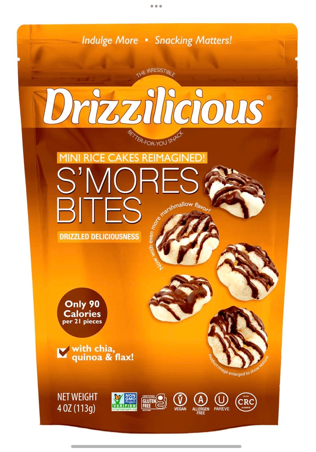 #3201 Drizzilicious S’mores Mini Rice Cake Bites